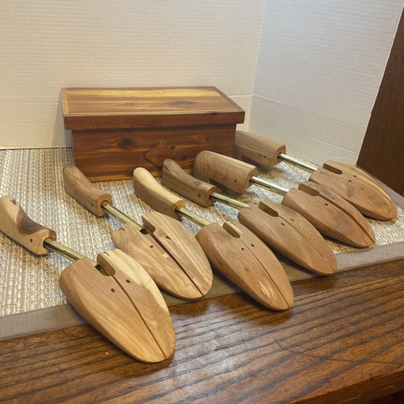 Vintage BUNDLE OF 3 Florsheim & Wooden Shoe Tree Mold 3 Pair Size 7 And … - Picture 9 of 9